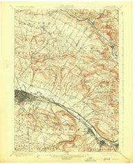 Utica New York Historical topographic map, 1:62500 scale, 15 X 15 Minute, Year 1900