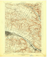 Utica New York Historical topographic map, 1:62500 scale, 15 X 15 Minute, Year 1900
