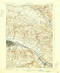 Utica New York Historical topographic map, 1:62500 scale, 15 X 15 Minute, Year 1900