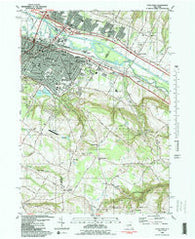 Utica East New York Historical topographic map, 1:24000 scale, 7.5 X 7.5 Minute, Year 1983