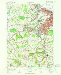 Utica West New York Historical topographic map, 1:24000 scale, 7.5 X 7.5 Minute, Year 1955