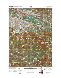 Utica East New York Historical topographic map, 1:24000 scale, 7.5 X 7.5 Minute, Year 2013