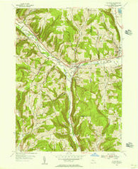 Van Etten New York Historical topographic map, 1:24000 scale, 7.5 X 7.5 Minute, Year 1954