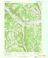 Van Etten New York Historical topographic map, 1:24000 scale, 7.5 X 7.5 Minute, Year 1969