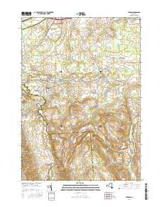 Vernon New York Current topographic map, 1:24000 scale, 7.5 X 7.5 Minute, Year 2016
