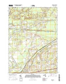 Verona New York Current topographic map, 1:24000 scale, 7.5 X 7.5 Minute, Year 2016