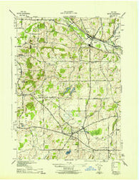 Victor New York Historical topographic map, 1:31680 scale, 7.5 X 7.5 Minute, Year 1942