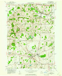 Victor New York Historical topographic map, 1:24000 scale, 7.5 X 7.5 Minute, Year 1951