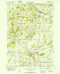 Victor New York Historical topographic map, 1:24000 scale, 7.5 X 7.5 Minute, Year 1951