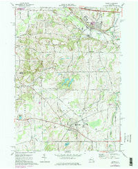 Victor New York Historical topographic map, 1:24000 scale, 7.5 X 7.5 Minute, Year 1971