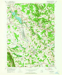 Voorheesville New York Historical topographic map, 1:24000 scale, 7.5 X 7.5 Minute, Year 1954