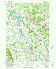 Voorheesville New York Historical topographic map, 1:24000 scale, 7.5 X 7.5 Minute, Year 1954