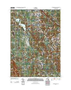Voorheesville New York Historical topographic map, 1:24000 scale, 7.5 X 7.5 Minute, Year 2013