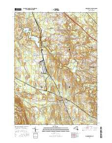 Voorheesville New York Current topographic map, 1:24000 scale, 7.5 X 7.5 Minute, Year 2016