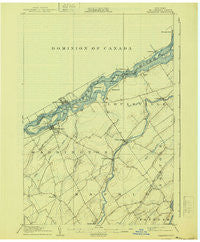 Waddington New York Historical topographic map, 1:62500 scale, 15 X 15 Minute, Year 1905