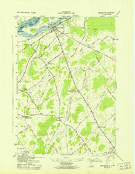 Waddington New York Historical topographic map, 1:31680 scale, 7.5 X 7.5 Minute, Year 1943