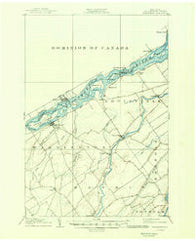 Waddington New York Historical topographic map, 1:62500 scale, 15 X 15 Minute, Year 1905