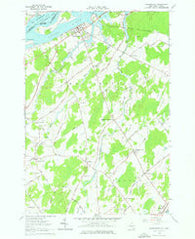 Waddington New York Historical topographic map, 1:24000 scale, 7.5 X 7.5 Minute, Year 1964