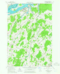 Waddington New York Historical topographic map, 1:24000 scale, 7.5 X 7.5 Minute, Year 1964