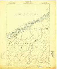 Waddington New York Historical topographic map, 1:62500 scale, 15 X 15 Minute, Year 1905