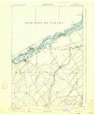Waddington New York Historical topographic map, 1:62500 scale, 15 X 15 Minute, Year 1905