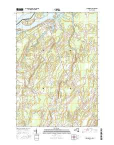 Waddington New York Current topographic map, 1:24000 scale, 7.5 X 7.5 Minute, Year 2016