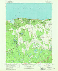 Wading River New York Historical topographic map, 1:24000 scale, 7.5 X 7.5 Minute, Year 1967
