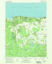 Wading River New York Historical topographic map, 1:24000 scale, 7.5 X 7.5 Minute, Year 1967