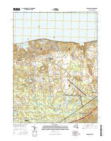 Wading River New York Current topographic map, 1:24000 scale, 7.5 X 7.5 Minute, Year 2016