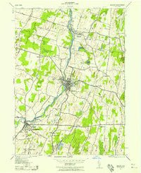 Walden New York Historical topographic map, 1:24000 scale, 7.5 X 7.5 Minute, Year 1942