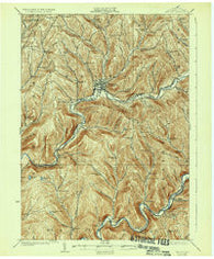 Walton New York Historical topographic map, 1:62500 scale, 15 X 15 Minute, Year 1925