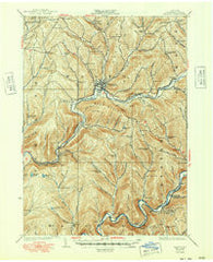 Walton New York Historical topographic map, 1:62500 scale, 15 X 15 Minute, Year 1925
