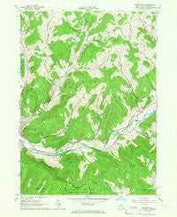 Walton East New York Historical topographic map, 1:24000 scale, 7.5 X 7.5 Minute, Year 1965