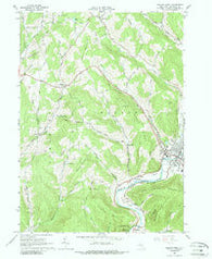 Walton West New York Historical topographic map, 1:24000 scale, 7.5 X 7.5 Minute, Year 1965
