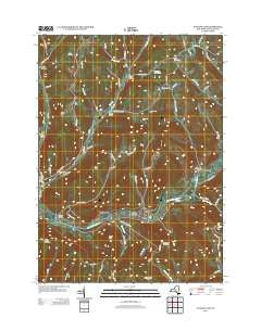 Walton East New York Historical topographic map, 1:24000 scale, 7.5 X 7.5 Minute, Year 2013