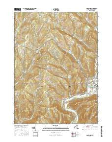 Walton West New York Current topographic map, 1:24000 scale, 7.5 X 7.5 Minute, Year 2016