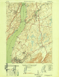 Wappinger Falls New York Historical topographic map, 1:24000 scale, 7.5 X 7.5 Minute, Year 1947