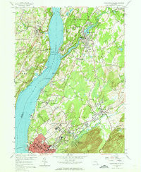 Wappingers Falls New York Historical topographic map, 1:24000 scale, 7.5 X 7.5 Minute, Year 1956