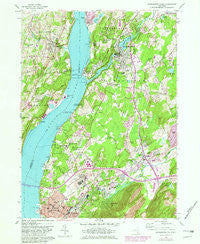 Wappingers Falls New York Historical topographic map, 1:24000 scale, 7.5 X 7.5 Minute, Year 1956