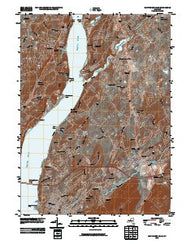 Wappingers Falls New York Historical topographic map, 1:24000 scale, 7.5 X 7.5 Minute, Year 2010