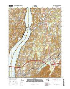 Wappingers Falls New York Current topographic map, 1:24000 scale, 7.5 X 7.5 Minute, Year 2016