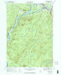 Warrensburg New York Historical topographic map, 1:24000 scale, 7.5 X 7.5 Minute, Year 1966
