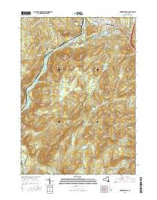 Warrensburg New York Current topographic map, 1:24000 scale, 7.5 X 7.5 Minute, Year 2016