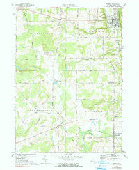 Warsaw New York Historical topographic map, 1:24000 scale, 7.5 X 7.5 Minute, Year 1972