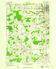 Warsaw New York Historical topographic map, 1:24000 scale, 7.5 X 7.5 Minute, Year 1943