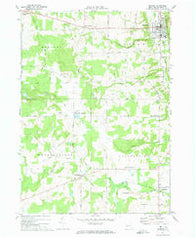 Warsaw New York Historical topographic map, 1:24000 scale, 7.5 X 7.5 Minute, Year 1972