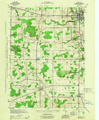 Warsaw New York Historical topographic map, 1:31680 scale, 7.5 X 7.5 Minute, Year 1944