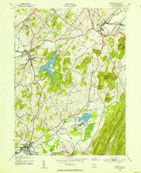 Warwick New York Historical topographic map, 1:24000 scale, 7.5 X 7.5 Minute, Year 1943