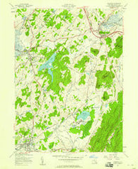 Warwick New York Historical topographic map, 1:24000 scale, 7.5 X 7.5 Minute, Year 1957