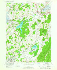 Warwick New York Historical topographic map, 1:24000 scale, 7.5 X 7.5 Minute, Year 1957